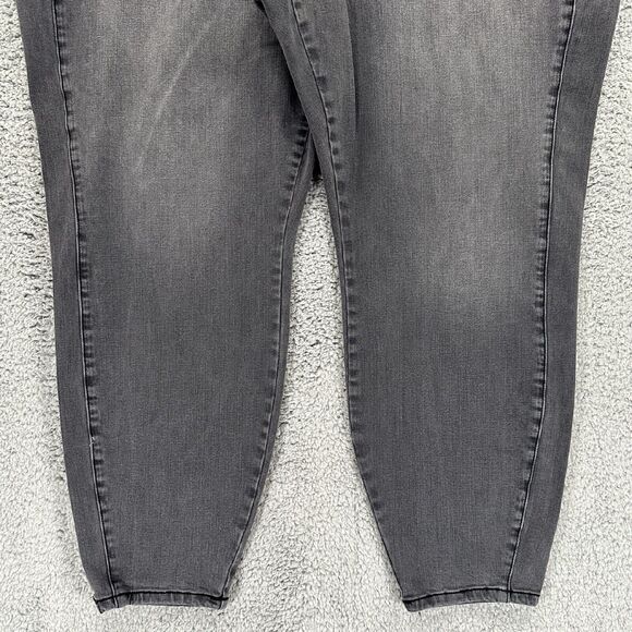 RWN by Rawan Skinny Leg Jeans Women 22 Light Black Gray Curvy Fit Stretch F31 - Picture 7 of 16